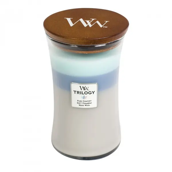 Lumanare parfumata - Trilogy Large - Woven Comforts | WoodWick