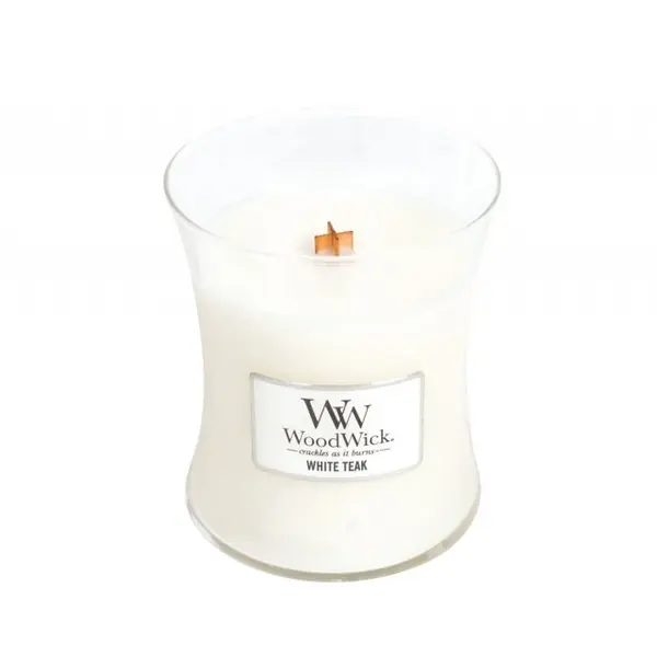 Lumanare parfumata - White Teak, Medium Jar | WoodWick