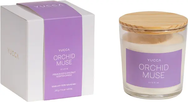 Lumânare parfumată Yucca - Orchid Muse, 210 g