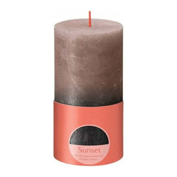 Lumanare Stalp Bolsius, Maro / Negru, 130 x 68 mm