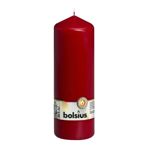 Lumanare Stalp Burgund, 200 x 68 mm, Bolsius