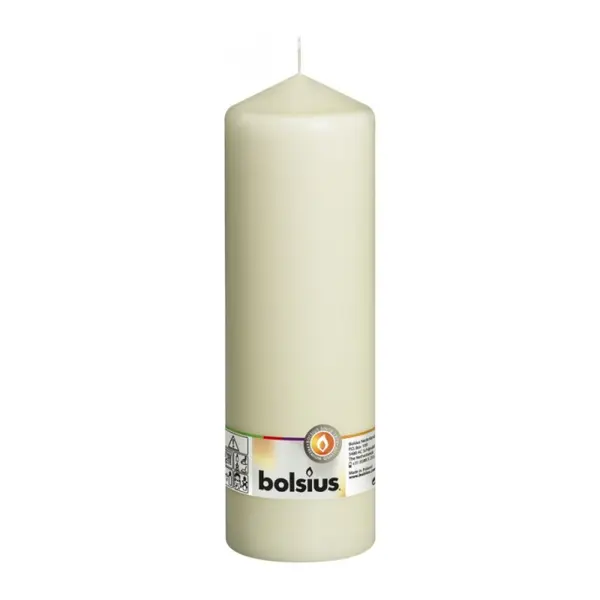 Lumanare Stalp Crem, 250 x 78 mm, Bolsius