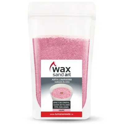 Lumanare - WaxSandArt Liliac Parfum Liliac - 250 g | Lumanaresele