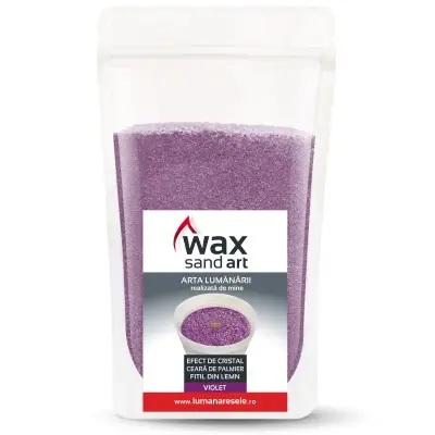 Lumanare - WaxSandArt Violet Parfum Lavanda - 250 g | Lumanaresele