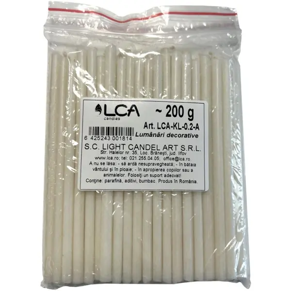 Lumanari Decorative Albe, 200 g
