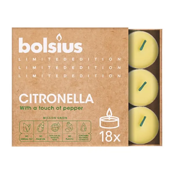 Lumanari Parfumate Pastile Bolsius, Citronella