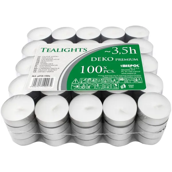 Lumanari Pastila Bispol 4 Ore, 100 Bucati