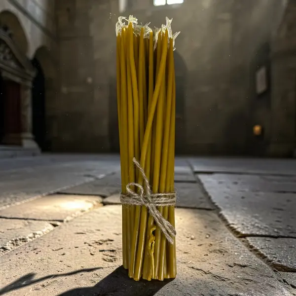 Lumânări purificatoare din ceară de albine 100% – Sfințite din Biserica Sfântului Mormânt - Default Title