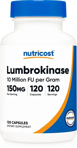 Lumbrokinase, 150 mg, 120 capsule , Nutricost