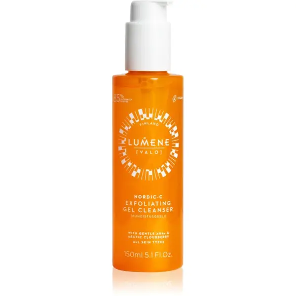 Lumene Nordic-C [VALO] Gel de curatare delicat cu efect de exfoliere 150 ml
