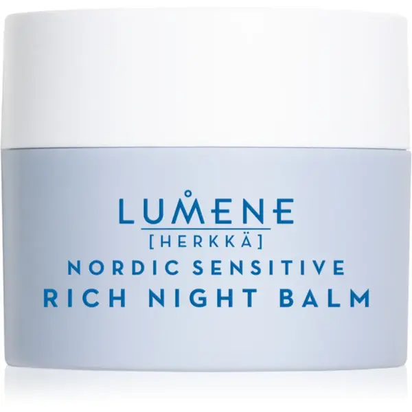 Lumene Nordic Sensitive [HERKKÄ] Rich Night Balm balsam de noapte cu efect calmant pentru piele sensibilă 50 ml