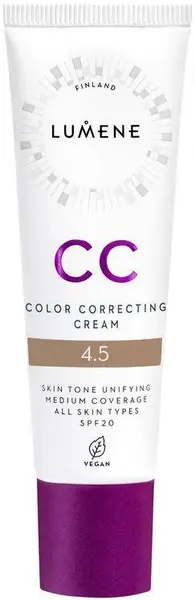 Lumene Vegan Cremă CC 7 în 1, 4.5, SPF20, 30 ml