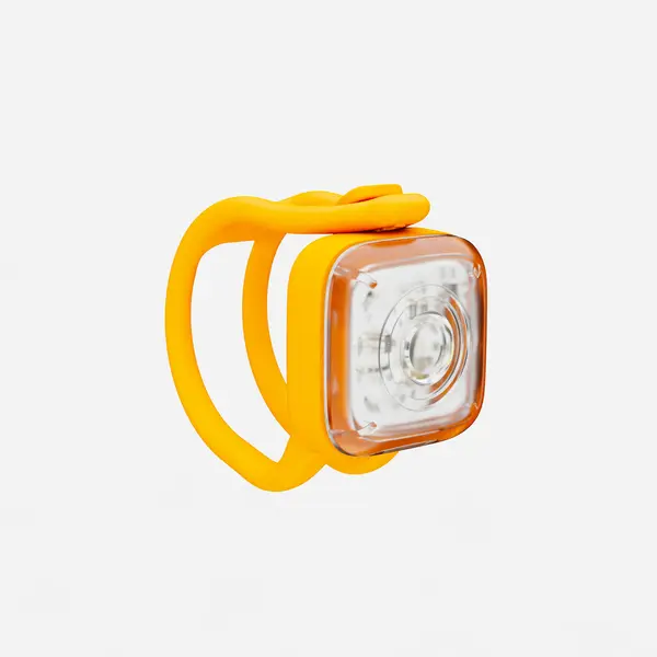 LUMINĂ BICICLETĂ SL110 FAȚĂ/SPATE BATERII GALBEN