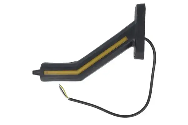 Lumina clarificare dreapta, portocaliu rosu alb, LED, suprafata, lungime cablu 400mm, cu brat lung, 12 24V (cu functie de semnalizator spate, IP6K9K)