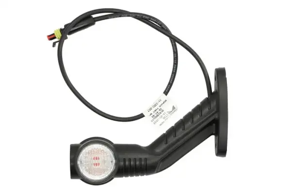 Lumina clarificare dreapta; SUPERPOINT III, portocaliu rosu alb, LED, suprafata, lungime cablu 500mm, cu brat lung, 24V (cu un dop, conector: SUPERSEAL 2PIN, SUPERPOINT III) potrivit SCHMITZ