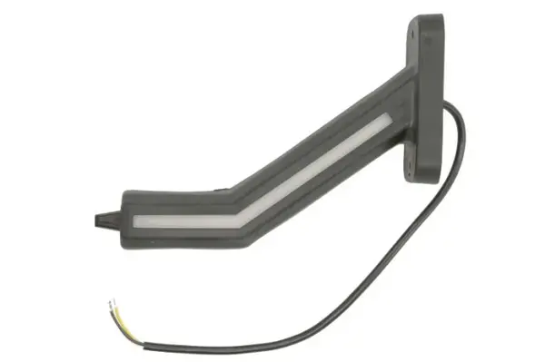 Lumina clarificare stanga, portocaliu rosu alb, LED, suprafata, lungime cablu 400mm, cu brat lung, 12 24V (cu functie de semnalizator lateral, IP6K9K)