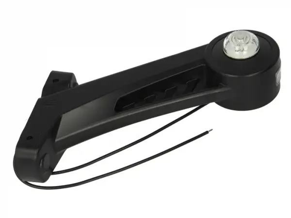 Lumina delimitare dreapta, alb, LED, brat scurt, 12 24V