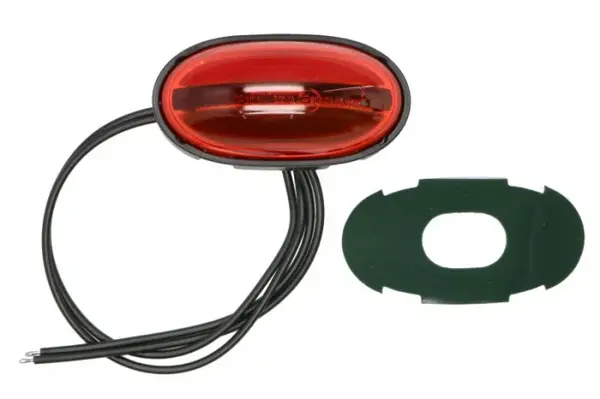 Lumina delimitare stanga dreapta, forma: oval, rosu alb, LED, inaltime 75mm; latime 39,5mm; adancime 31mm lungime cablu 380mm, fara prindere, 12 24V (IP6K9K)