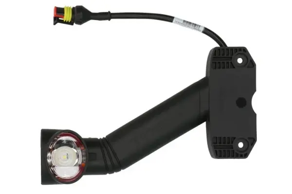 Lumina delimitare stanga, forma: oval, portocaliu rosu alb lungime cablu 350mm, pe bratul lung, 12 24V (conector: SUPERSEAL 2PIN)