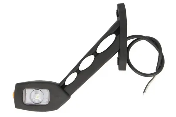 Lumina delimitare stanga, portocaliu rosu alb, LED, inaltime 167mm; latime 35,5mm; adancime 178mm lungime cablu 350mm, pe bratul lung, 12 24V