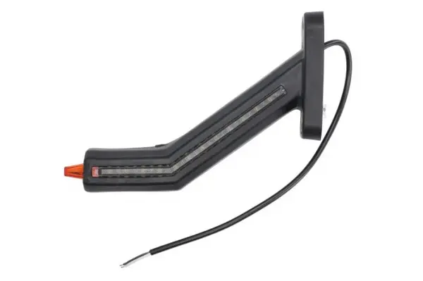 Lumina delimitare stanga, portocaliu rosu alb, LED lungime cablu 400mm, pe bratul lung, 12 24V (IP6K9K)