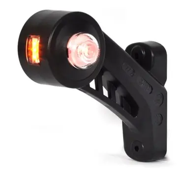 Lumina delimitare stanga, portocaliu rosu alb, LED lungime cablu 280mm, pe bratul mediu-lung, 12 24V