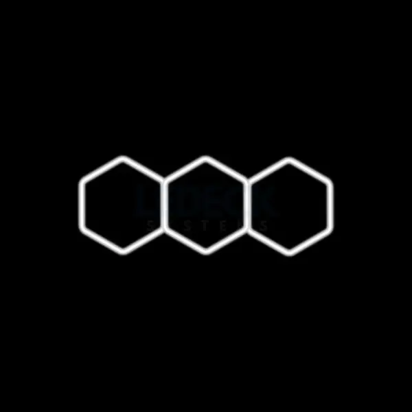 Lumina LED Hexagonala - 3 Module 98x244CM - Garaj, Dormitor, Camera Gaming, Spatii Private