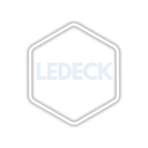 Lumina LED Hexagonala Profesionala Aluminiu - 1 Modul 83x98CM - Service Auto, Detailing, Ateliere, Spatii Comerciale