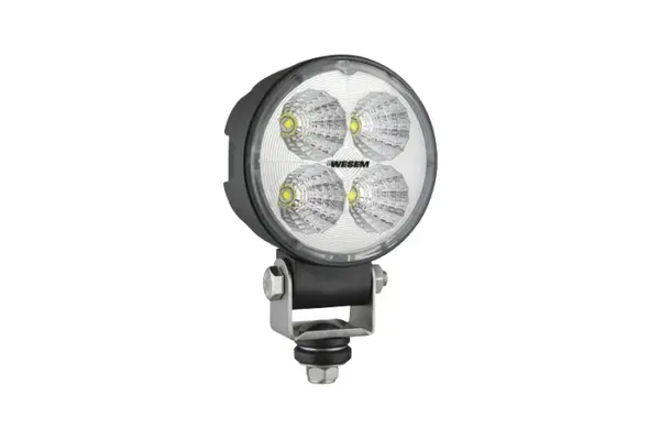 Lumina lucru (LED, 12 24V, 18W, 1500lm, numar elemente LED: 4, adancime: 72mm, diametru: 87mm, carcasa din aliaj; Conector AMP; unghiul de distributie a luminii 35 grade)