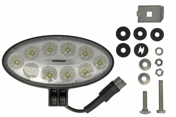 Lumina lucru (LED, 12 24V, 28W, 2200lm, numar elemente LED: 10, lungime: 176mm, inaltime: 87mm, adancime: 86mm, lungime cablu: 0,15m, cadru din plastic; carcasa din aliaj)