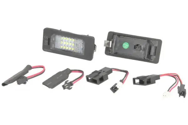 Lumina numar inmatriculare, culoare lumina: alb; set, 12V, cu aprobare circulatie potrivit AUDI A1, A4 ALLROAD B8, A4 B6, A4 B7, A4 B8, A5, A6 ALLROAD C6, A6 ALLROAD C7, A6 C6, A6 C7, A7, Q5, TT 04.02