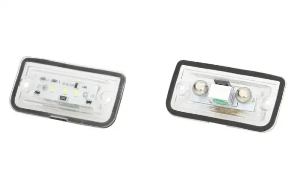 Lumina numar inmatriculare, culoare lumina: alb; set, 12V, cu aprobare circulatie potrivit MERCEDES C (W203), CLK (A209), CLK (C209), SL (R230); CHRYSLER CROSSFIRE 05.00-01.12
