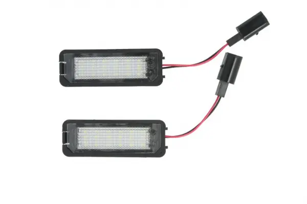 Lumina numar inmatriculare, culoare lumina: alb; set, 12V, cu aprobare circulatie potrivit VW GOLF IV, LUPO I, NEW BEETLE, POLO 08.97-10.10