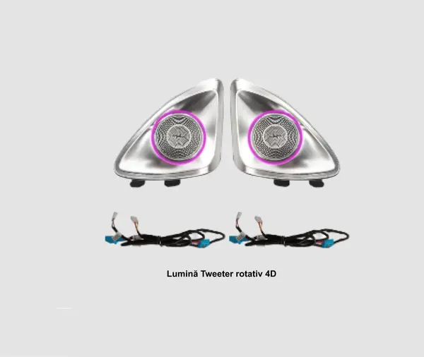 Lumini ambientale dedicate Mercedes-Benz E CLASS W213 2017-2023, RGB Acrilice 2 in 1 Statice cu efect RGB, Control din Aplicatie Bluetooth Buton