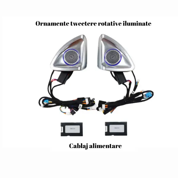 Lumini ambientale dedicate Mercedes-Benz S Class W223 2021-2024, RGB Acrilice 2 in 1 Statice cu efect RGB, Control din Aplicatie Bluetooth