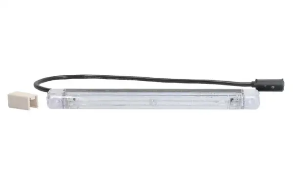 Lumini clarificare stanga dreapta, rosu, LED, inaltime 20,5mm; latime 247mm; adancime 22,3mm, suprafata, lungime cablu 500mm, fara relief, 12 24V (cu clema pentru fir plat, conector: CLICK-IN JAEGER)