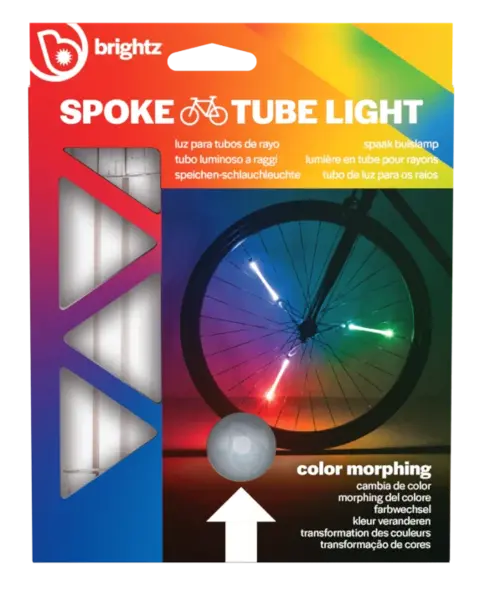 Lumini tubulare LED pentru roti bicicleta, SpinBrightz, multicolor