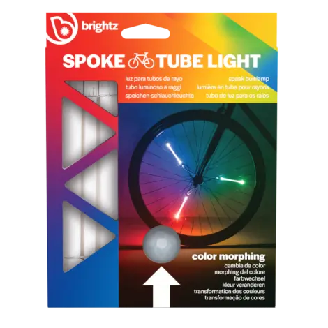 Lumini tubulare LED pentru roti bicicleta, SpinBrightz, multicolor