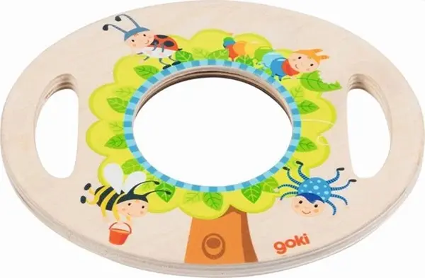 Lupă din lemn pentru copii Goki - Cu manere