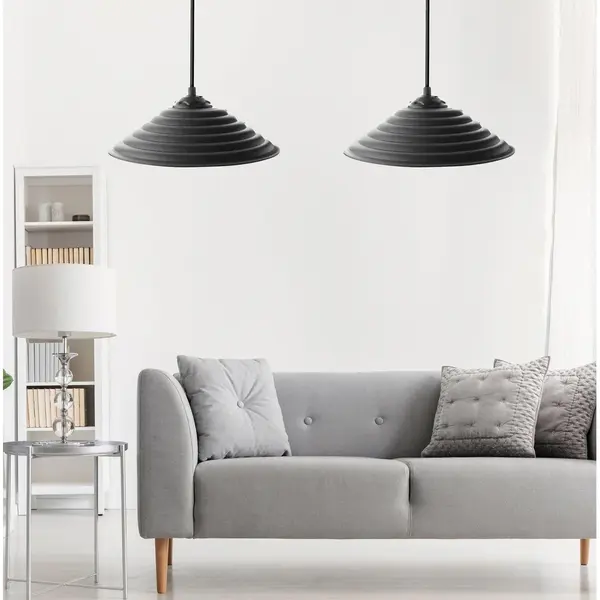 Lustra 204 Chandelier, Negru, 25x7x50 cm