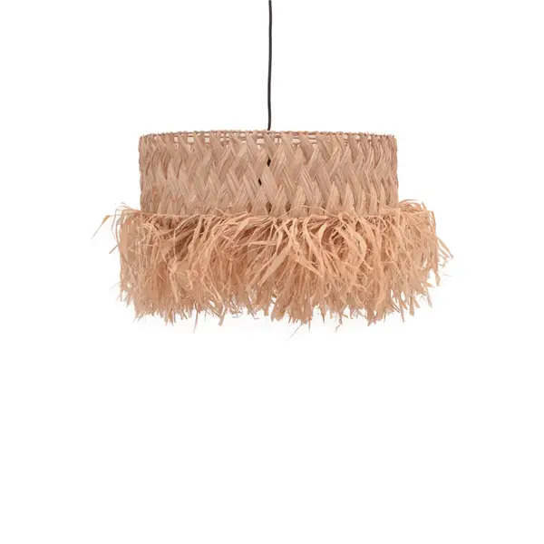 Lustra Annhele din fibre eco, Natural, 50x50x35 cm