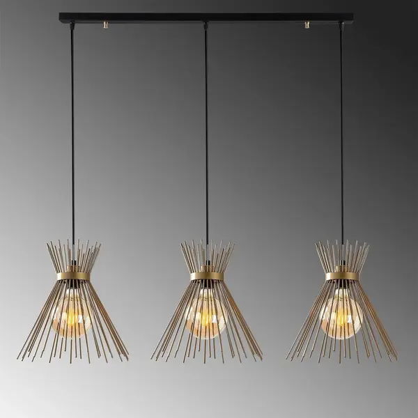 Lustra Arklight 03, Negru, 104x34x129 cm