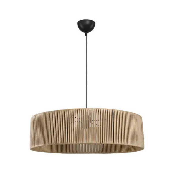 Lustra de tavan cu o singura sursa de lumina Tebaha, maro, D55x20 cm