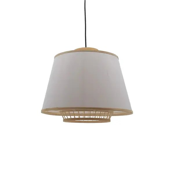 Lustra din bambus Certy Boho, Natural, 50x50x33 cm