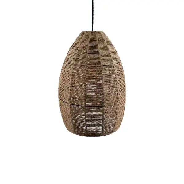Lustra din sfoara Ropal Boho, Natural, 29x29x40 cm
