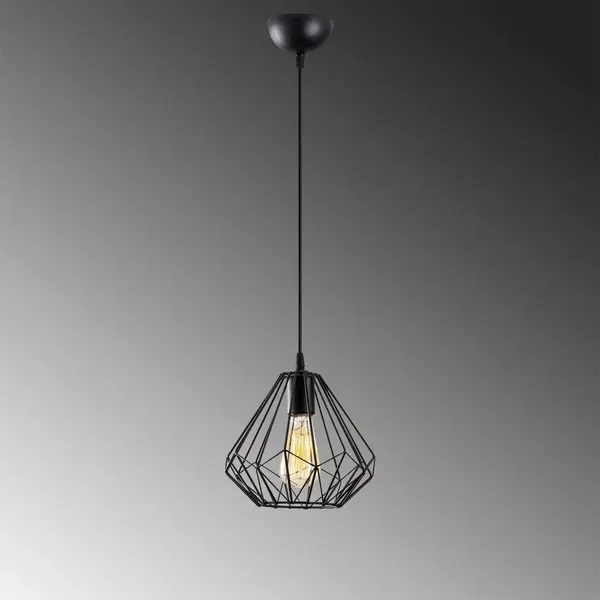 Lustra Fumelamp, Negru, 23x23x117 cm