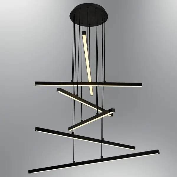 Lustra L1245 Chandelier, Negru, 90x90x120 cm