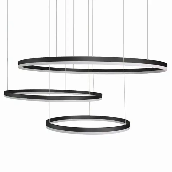 Lustra LED HALY - Negru