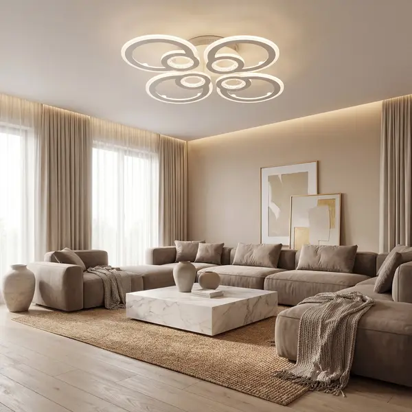 LUSTRA LED JUNO 96W CU 8 BRATE 3 CULORI+IR - Default Title