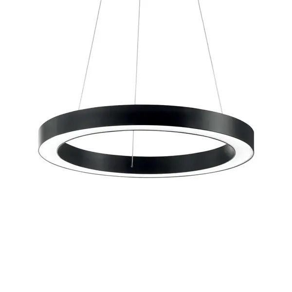 Lustra LED KAMILA ROUND BLACK - Ø 70 cm
